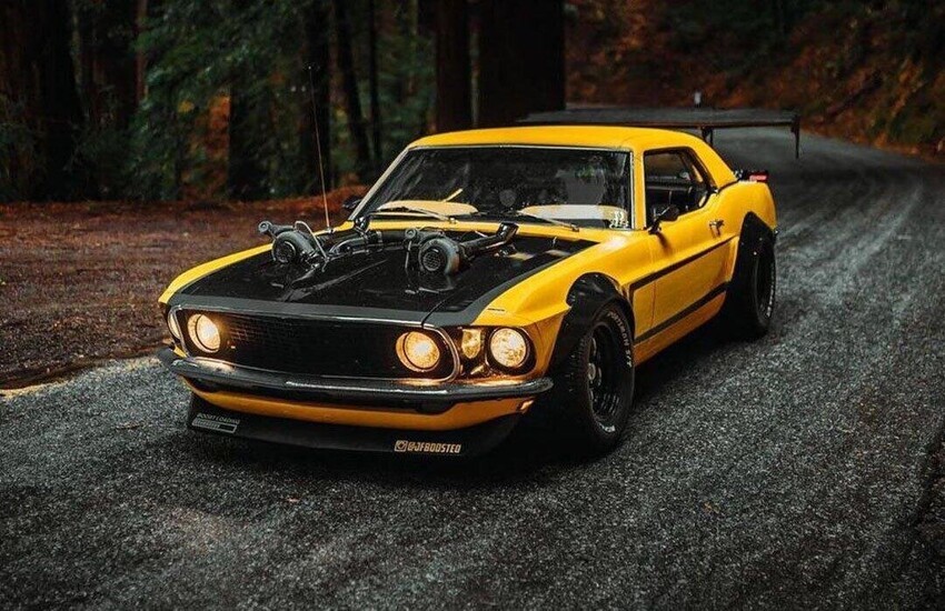 Классический Ford Mustang Twin-Turbo 1969 года готов вас шокировать