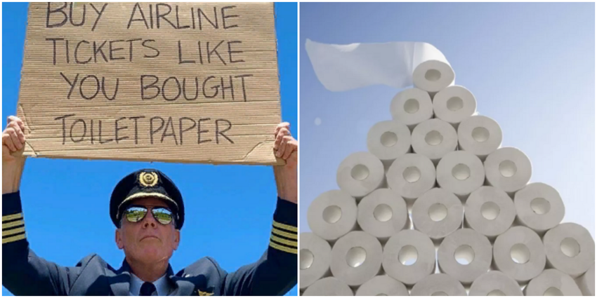 Пилот призвал покупать авиабилеты так же активно, как туалетную бумагу