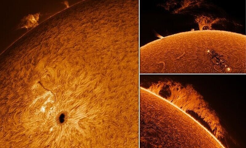 Пенсионер увлекся астрофотографией и сделал потрясающие снимки Солнца