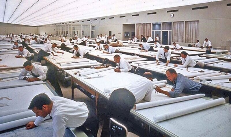 Как раньше выглядел технический центр компании "General Motors", 1960-е годы