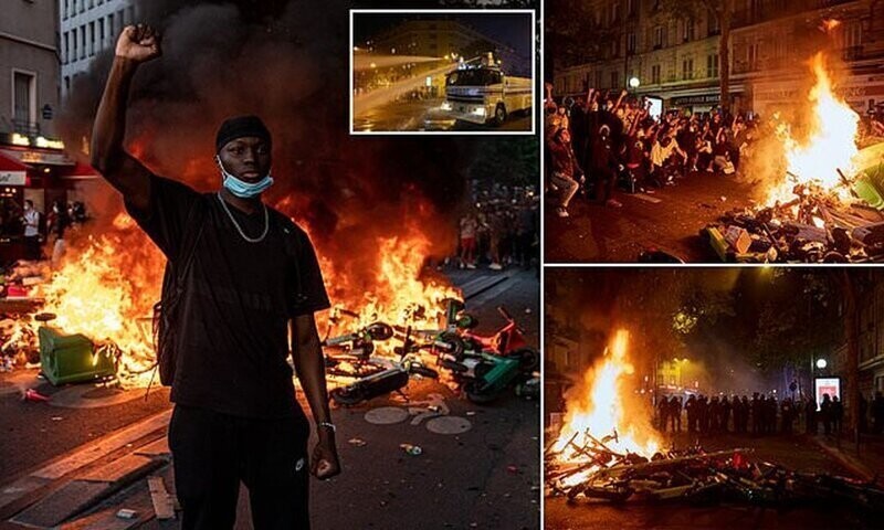 Париж присоединился к американским протестам против полицейского насилия
