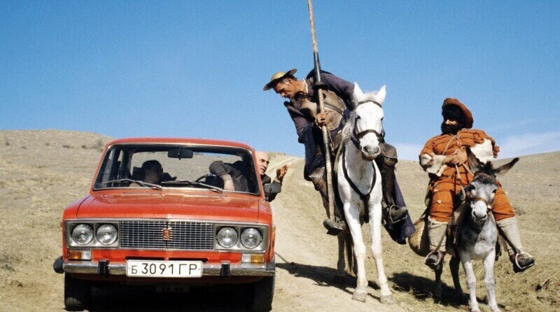 "Дон Кихот" спрашивает дорогу, Грузинская ССР, 1986 год