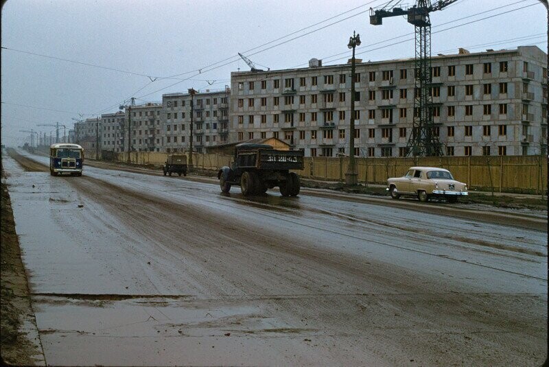 Улица Вавилова застраивается, 1960 год, Москва