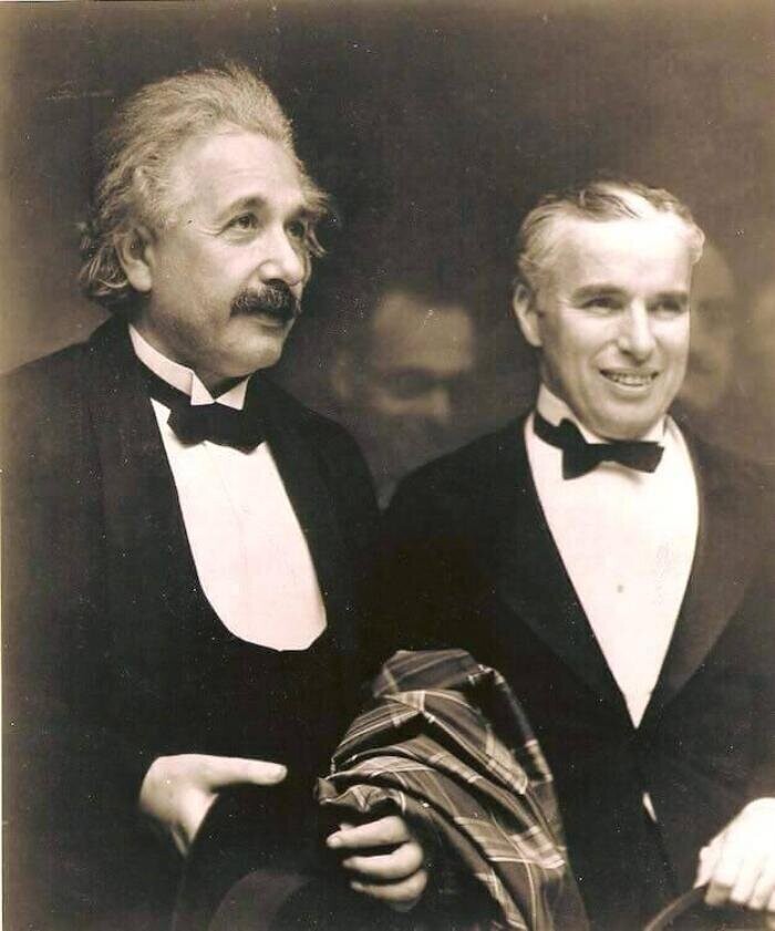 Альберт Эйнштейн и Чарли Чаплин, 1931 год, США