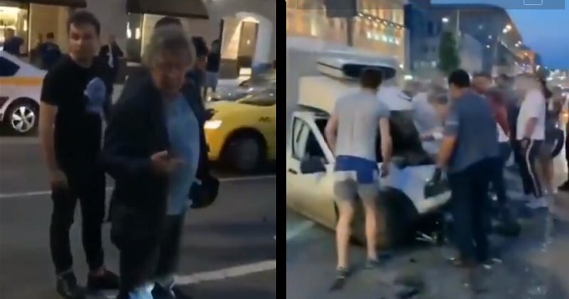 Пьяный Михаил Ефремов устроил лобовое столкновение в Москве: видео