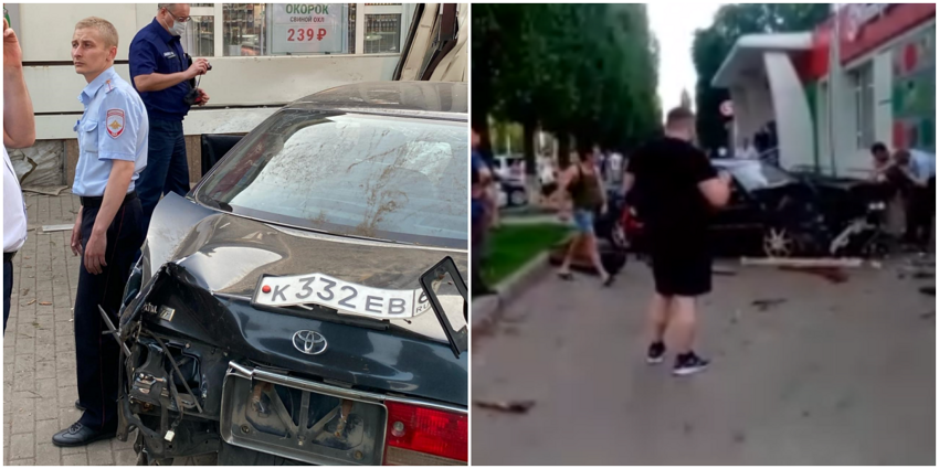 Полицейский в Воронеже влетел на тротуар и сбил троих пешеходов