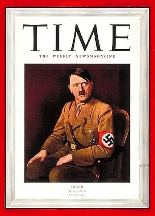 В 1938 году человеком года по версии журнала Times был Адольф Гитлер.