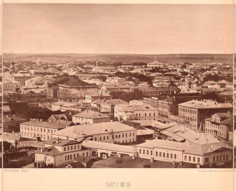 Вид с храма Христа Спасителя: как выглядела Москва в 1867 году