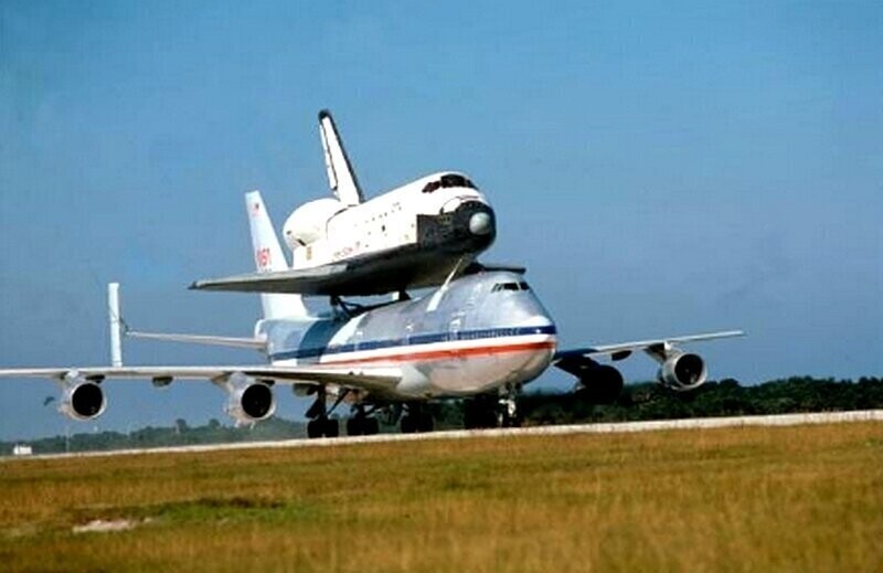 Космический челнок на Боинге 747, Космический центр им. Кеннеди, остров Меррит, Флорида, США, 1980-е годы.