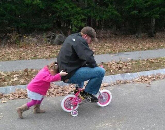 Папа, я не хочу больше катать тебя на велосипеде