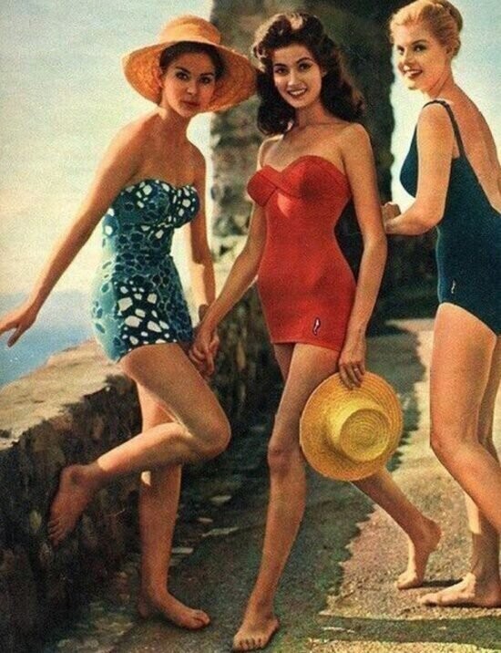 Пляжная мода, 1950-х