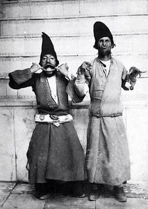 Придворные шуты персидского шаха Наср-Эдина, конец XIX века