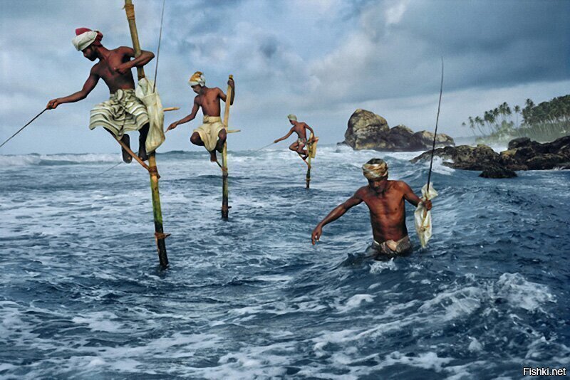 Рыбаки в Шри-Ланке, 1995 г