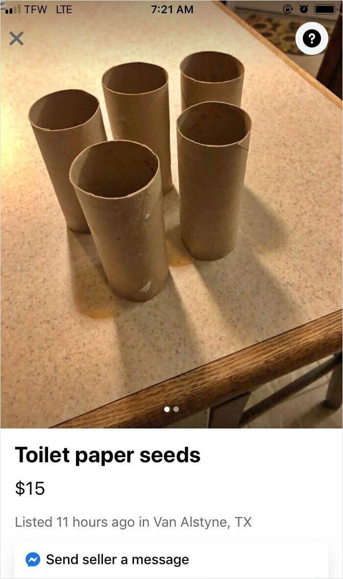 "Семена туалетной бумаги"