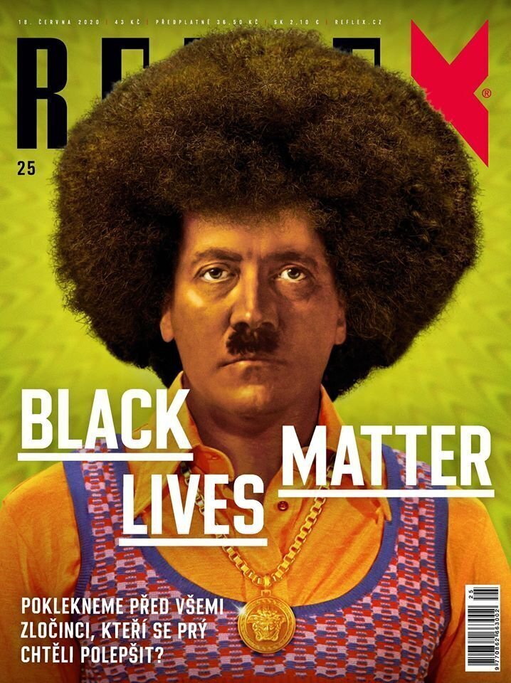 «Черный» Гитлер оказался на обложке чешского журнала