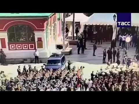 Опубликовано видео инцидента перед Парадом Победы 