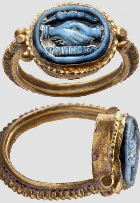 Римское обручальное кольцо, прим. III век н.э.