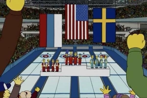 Победа США над Швецией в керлинге