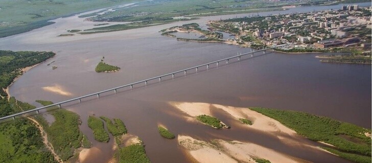 В Благовещенске Амурской области началось строительство нового моста через реку Зею