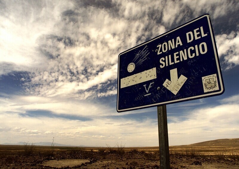 Рад представить вам первое место а на его пьедестале у нас расположилась Зона молчания расположенная в Мексике.