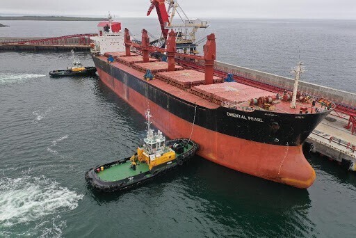 С угольного терминала «ВТУ» отправлено первое судно в Китай