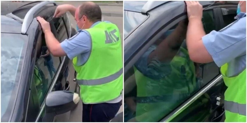 ДПСник спас рабочего, которого прораб спрятал в машине из-за отсутствия прописки