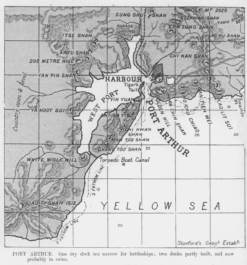 Карта Порт-Артура