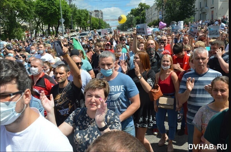 35 тыс. вышли в Хабаровске в поддержку Фургала