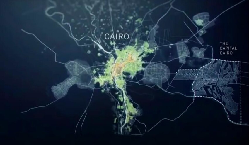Расположение Нового Каира относительно Каира