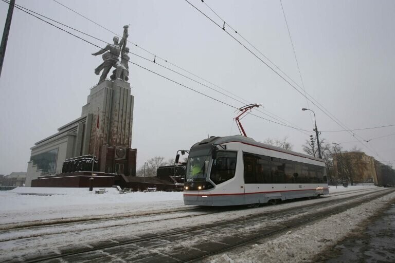 Первый в России беспилотный трамвай собрались протестировать в Москве