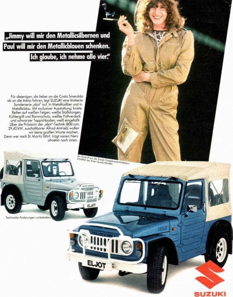 Реклама немецкого Suzuki Eljot LJ80 (1981)