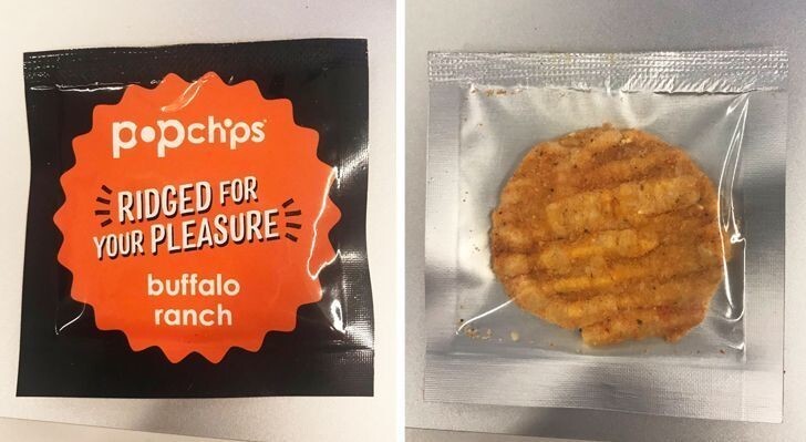 Это один ломтик чипсов в индивидуальной упаковке