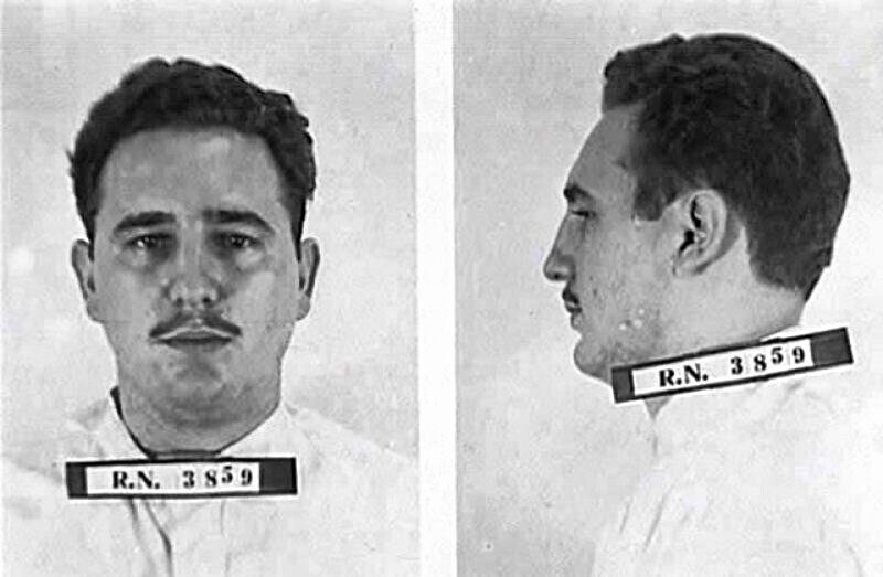 Фото Фиделя Кастро без бороды, сделанное в период его тюремного заключения, 1953-55-е годы.