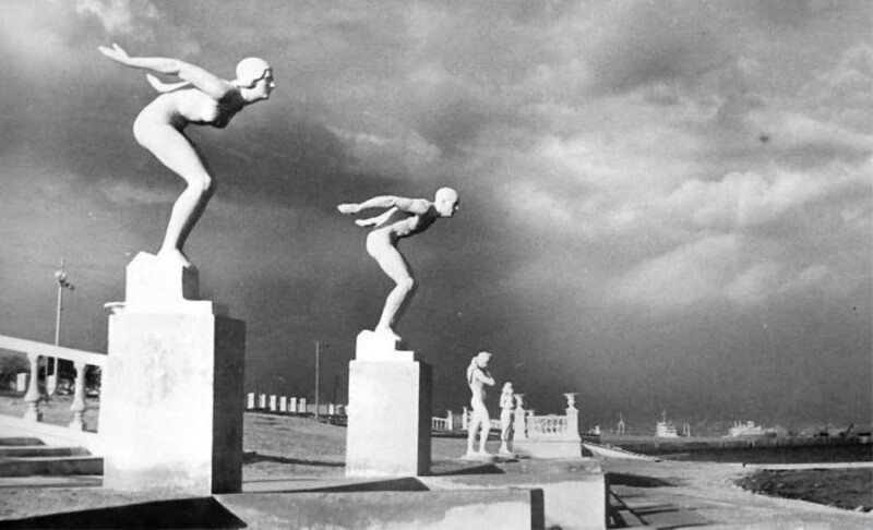 Пляж в Новороссийске, СССР, 1960 год.