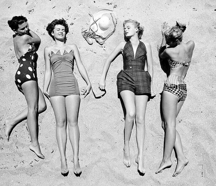 5. Летняя пляжная одежда , 1950 год