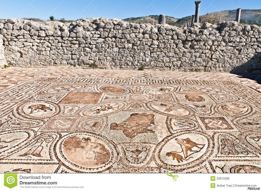 Мозаика римского Волюбилиса , Марокко 