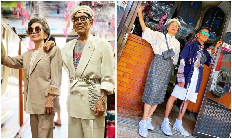Пожилые супруги из Тайваня прославились благодаря отменному чувству стиля