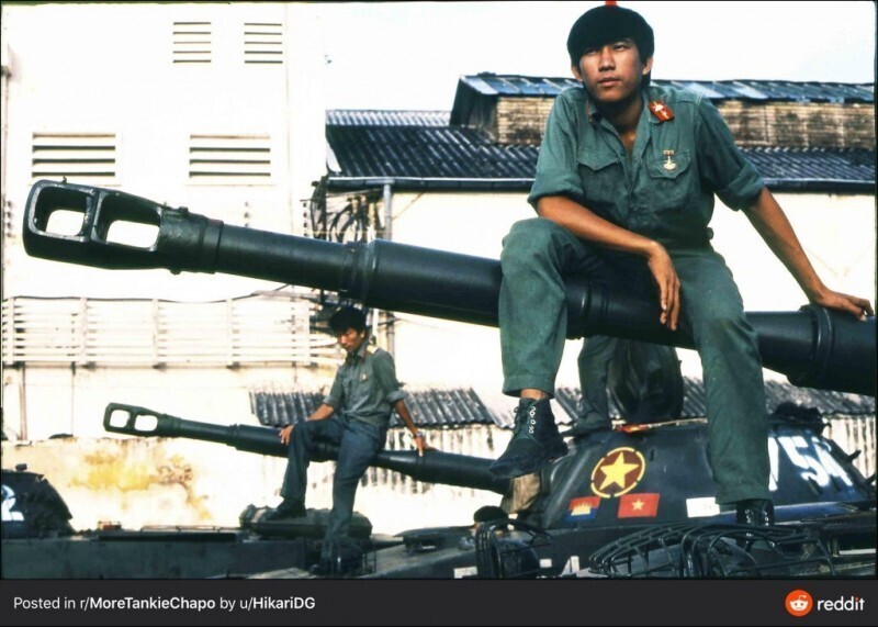 Вьетнамские солдаты в освобожденной Камбодже, 1978