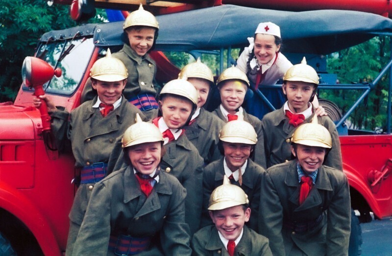 Дети из кружка юных пожарных, 1958 год, Москва