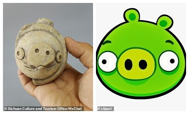 Китайские археологи откопали свинку из Angry Birds