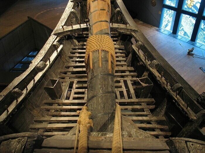 Носовая часть боевого корабля «Ваза», построенного в 1628 году в Стокгольме