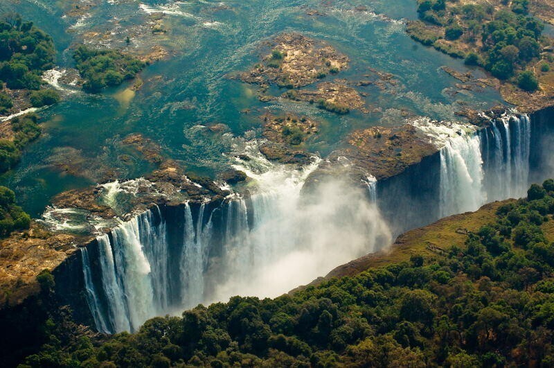 Devil’s Pool, водопад Виктория, Замбия