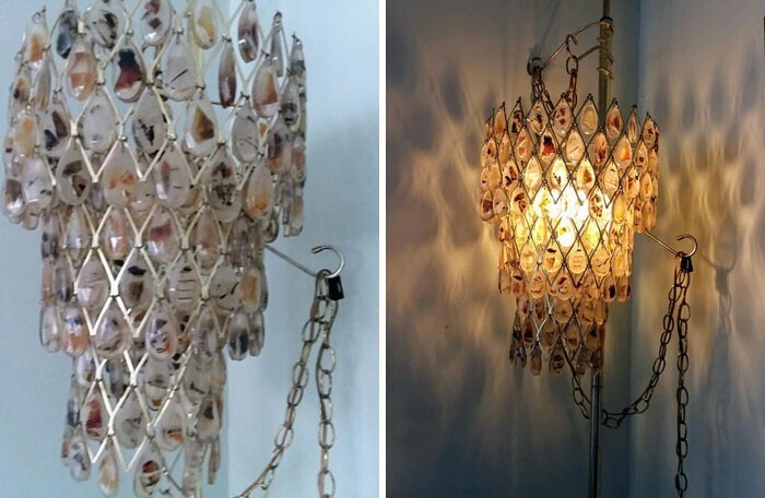 25. "Эта лампа была сделана в 60-х годах из агатов, найденных на реке Йеллоустоун"