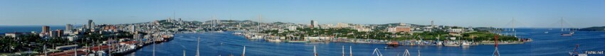 Панорама (превью)  Владивостока с сопки Крестовой