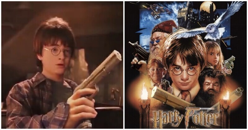 Если бы в мире Гарри Поттера волшебные палочки заменили огнестрельным оружием