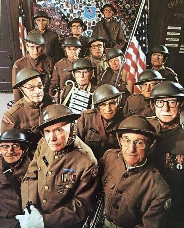 Встреча ветеранов Первой мировой войны. США. 1978 год.