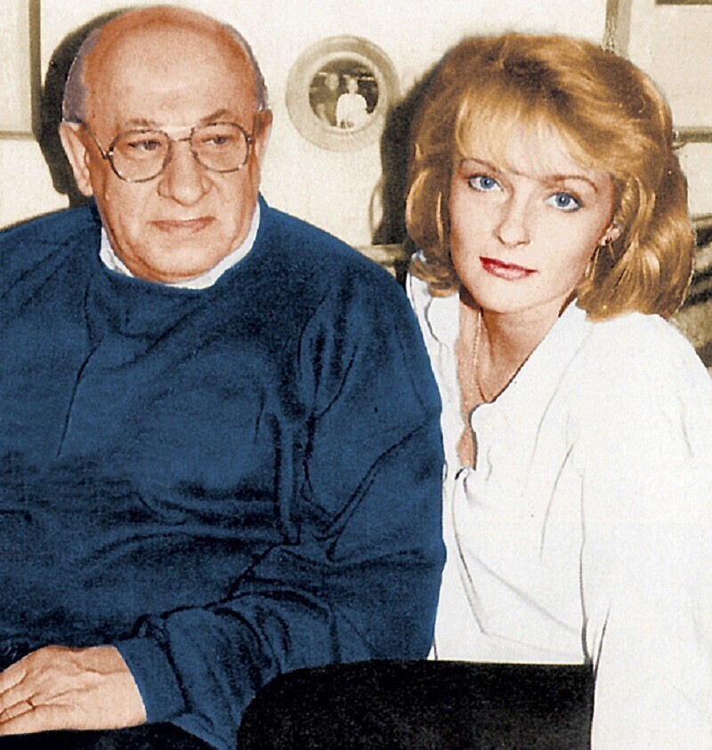 Евгений Евстигнеев и супруга Ирина Цывина, 1992 год