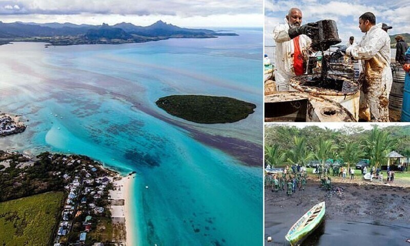 Экологическая катастрофа: японский танкер разлил 1000 тонн нефти у острова Маврикий