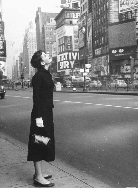 Одри Хепбёрн открывает Нью-Йорк, 1951 год.