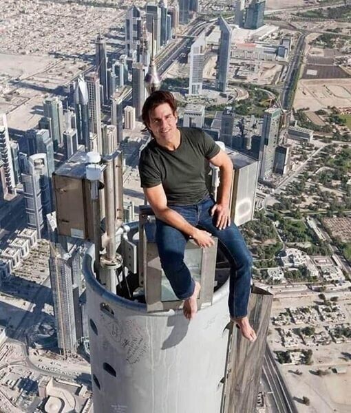 Том Круз на вершине небоскреба Бурдж-Халифа, Дубай!